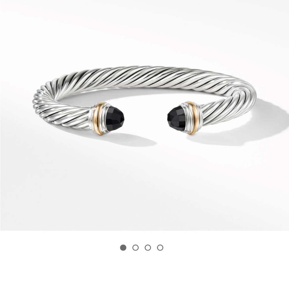 David Yurman 7mm black onyx cable bracelet